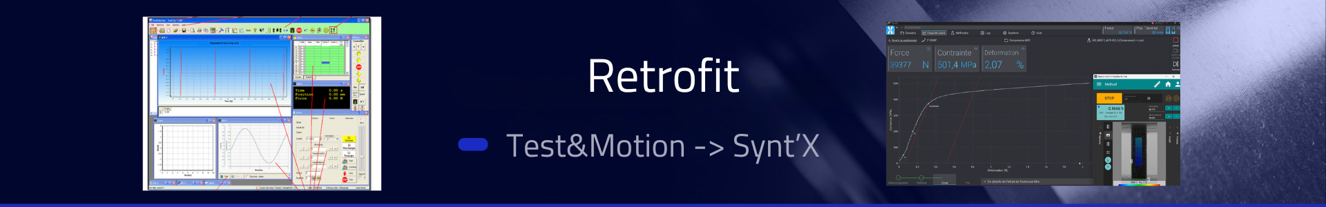 retrofit test&motion logiciel Doli par Synt'x logiciel 3R essais